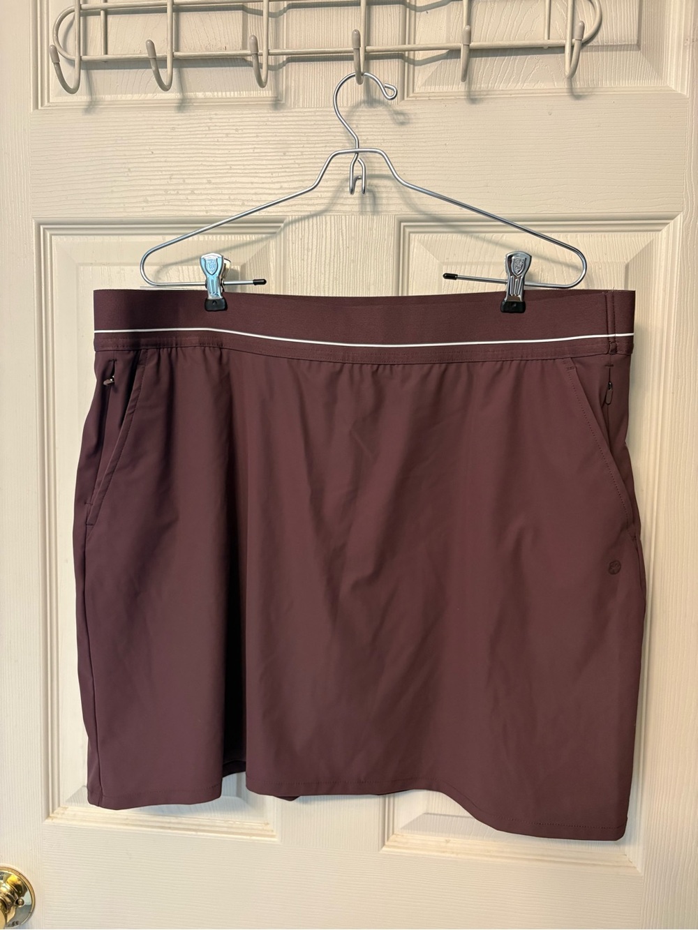 NWT Soybu Women's Comfort Waist Stretch Resort Skort Purple XL
